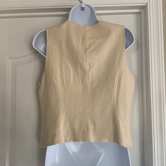 J. Crew, linen vest, size 8 - Picture 2 of 4